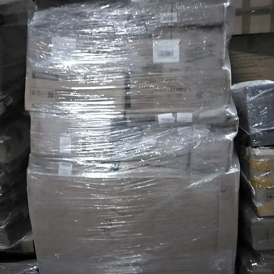 PALLET OF HOUSEHOLD ITEMS TO INCLUDE FABRIC WARDROBE, SHOE RACK, STORAGE CART AND OTHER ASSORTED ITEMS...