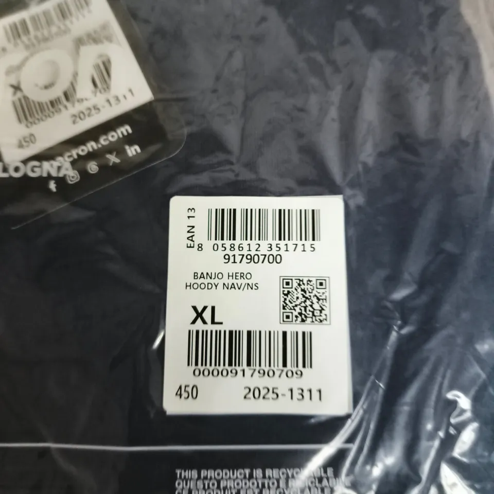 MACRON BANJO HERO HOODY – NAVY, XL