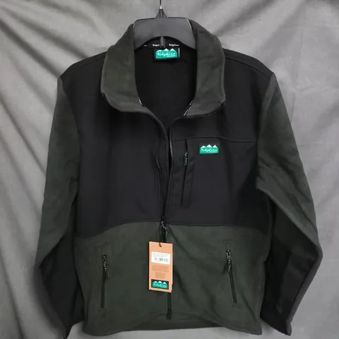 RIDGELINE HYBRID FLEECE JACKET – DEEP FOREST/BLACK, UK M