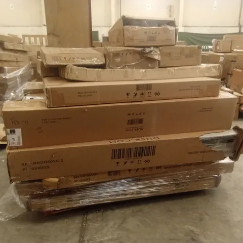 PALLET OF ASSORTED INCOMPLETE DUSK BED AND FURNITURE PARTS AND PIECES 