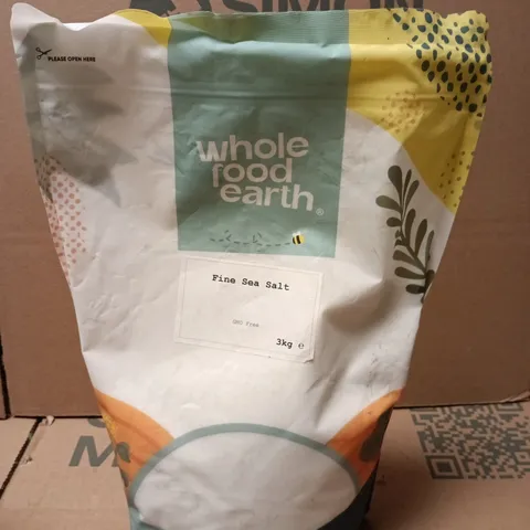 WHOLE EARTH FINE SEA SALT, 3KG