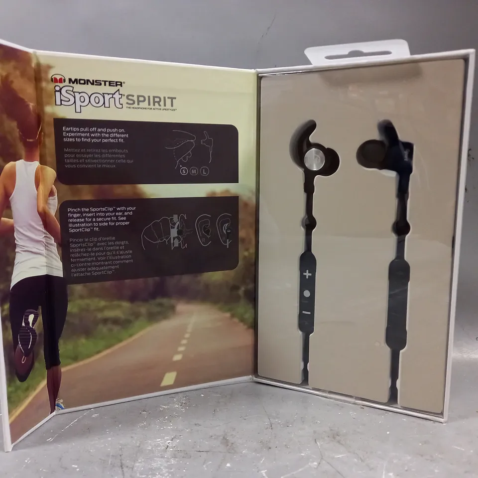 BOXED MONSTER ISPORT SPIRIT HIGH-PERFORMANCE WIRELESS SPORTS HEADPHONES