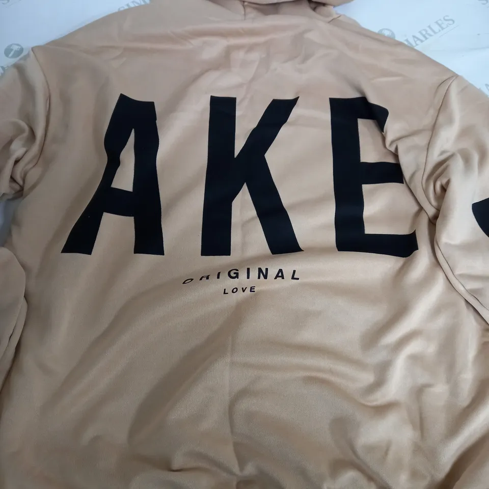 BLAKE WASHED BROWN THIN HOODIE - LARGE