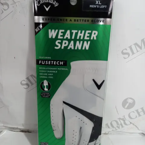 SEALED CALLAWAY WEATHER SPAN GOLF GLOVE FOR MEN - XL