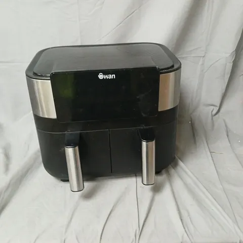 SWAN TWIN BASKET AIR FRYER – BLACK 