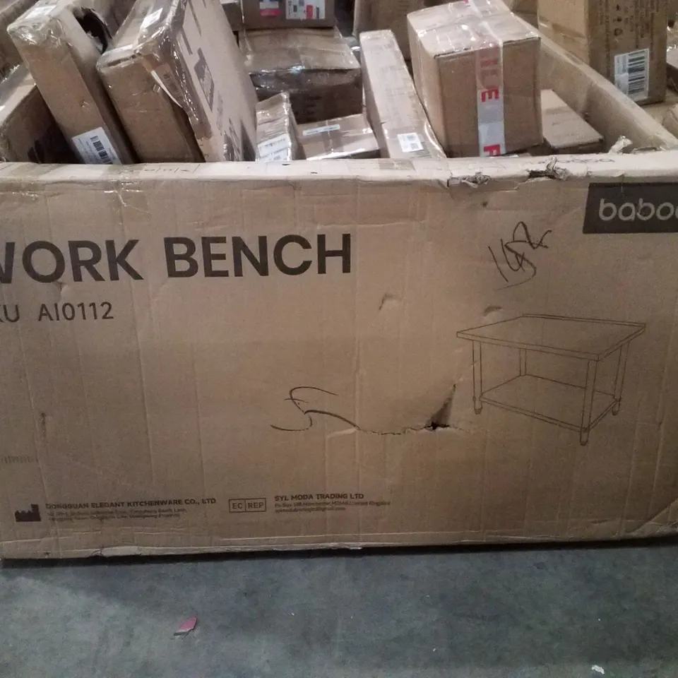 BOXED BABOAN WORK BENCH - SILVER 