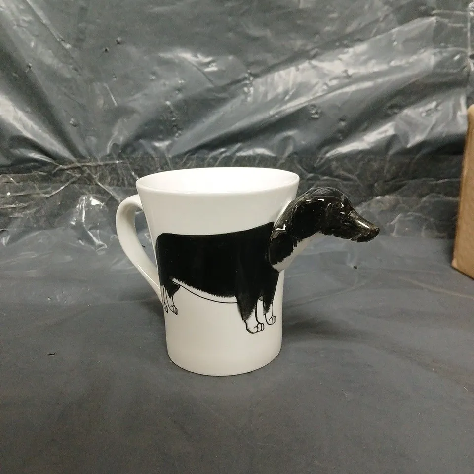 6X DACHSUND DETAILED MUGS 