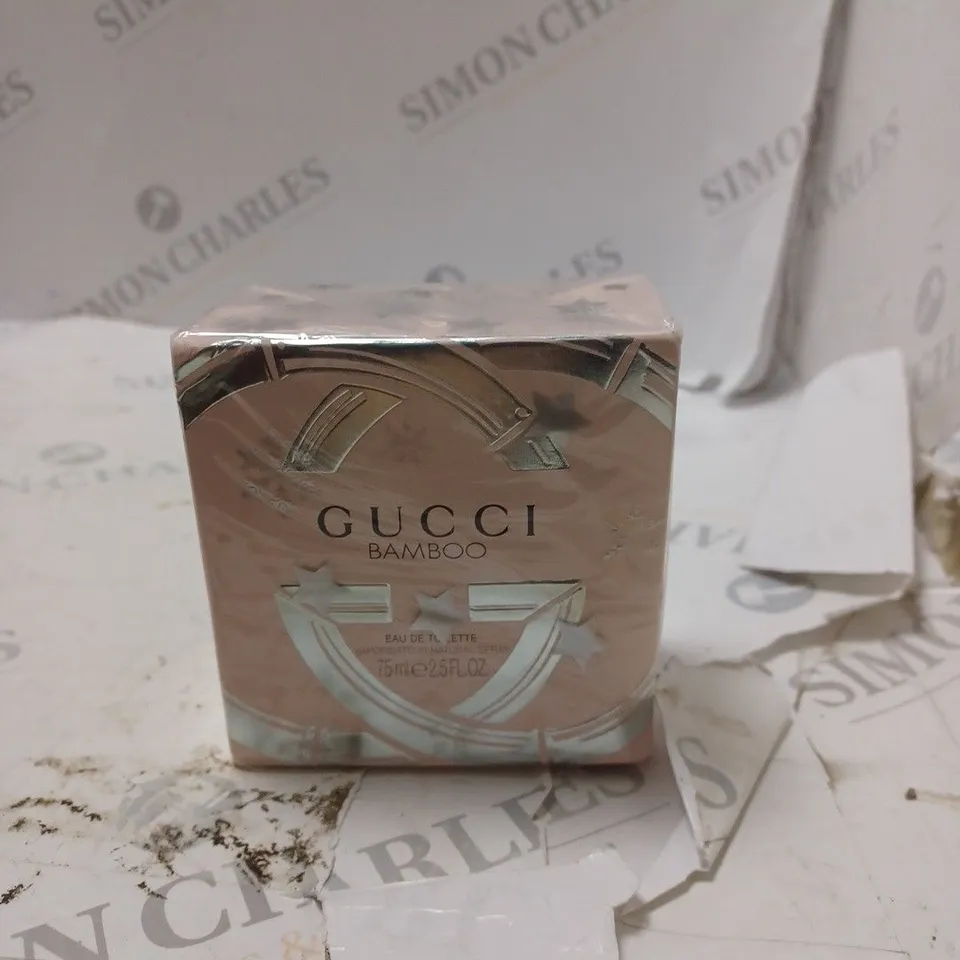 BOXED AND SEALED GUCCI BAMBOO EAU DE TOILETTE VAPORISATEUR NATURAL SPRAY 75ML