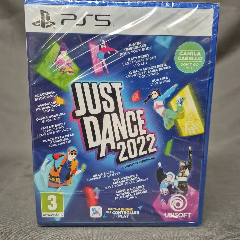 SET OF 5 SEALED JUST DANCE 2022 PLAYSTATION 5 VIDEO GAMES