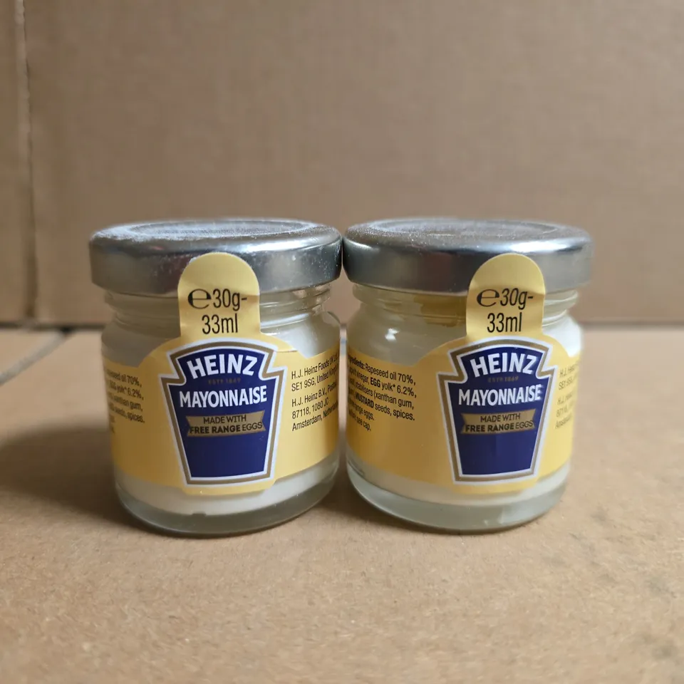 HEINZ MAYONNAISE 30G (33ML) JARS – 80 JARS