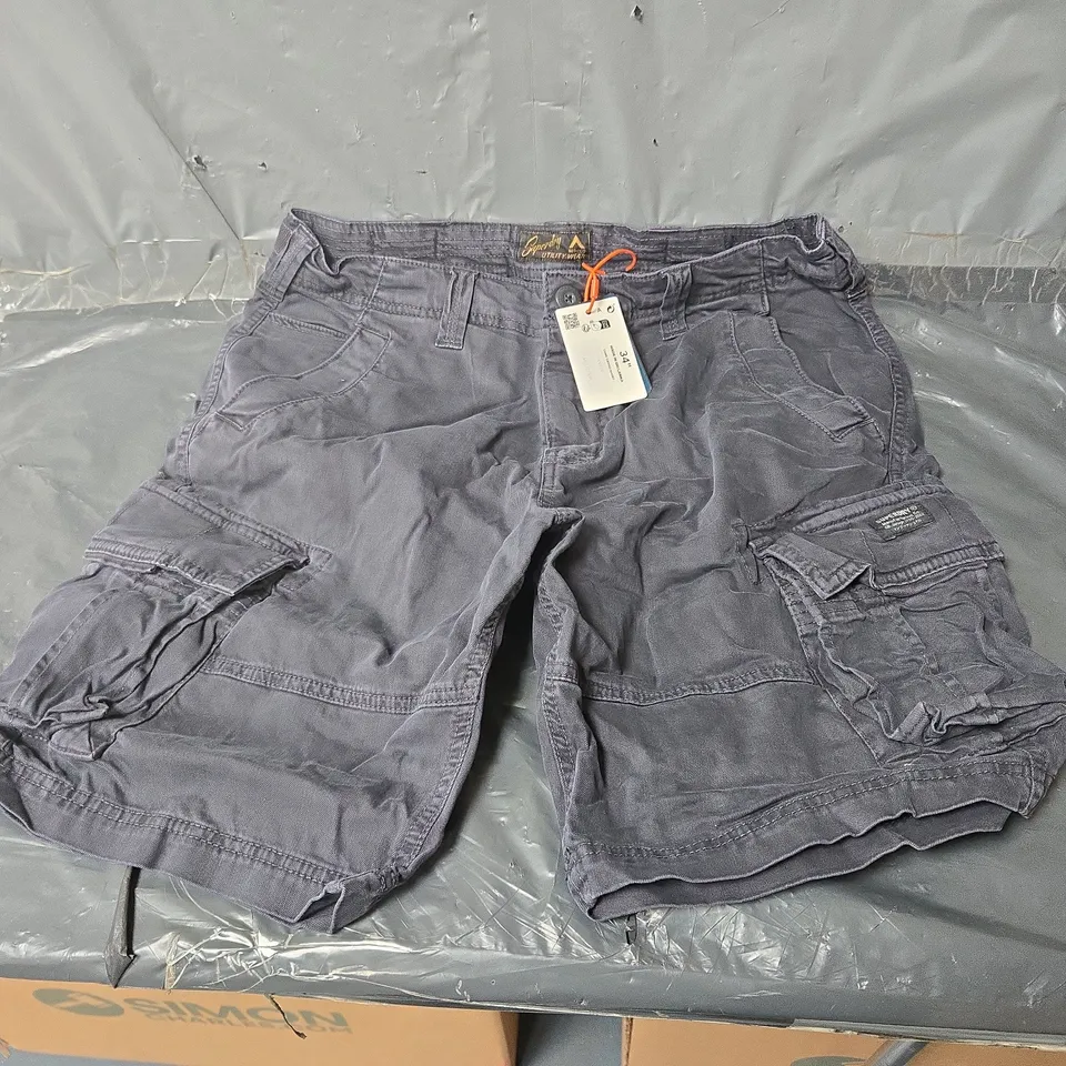SUPERDRY CORE CARGO SHORTS NAVY SIZE 34 