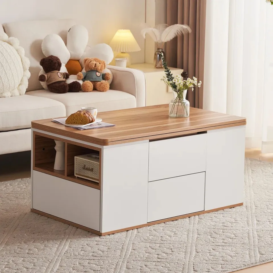 BOXED ASSAL LIFT TOP COFFEE TABLE WITH STORAGE (2 BOXES)