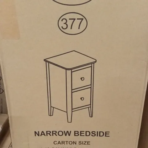 BOXED NARROW BEDSIDE (1 BOX)