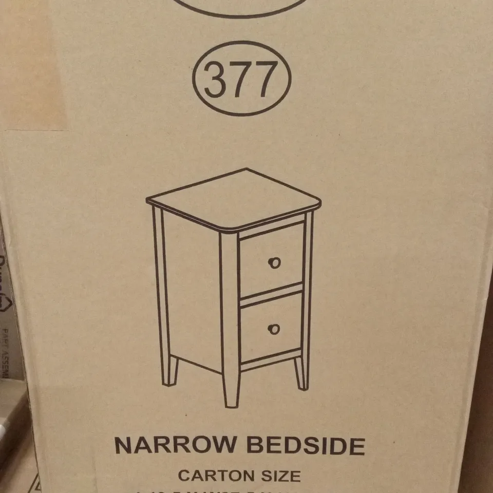 BOXED NARROW BEDSIDE (1 BOX)