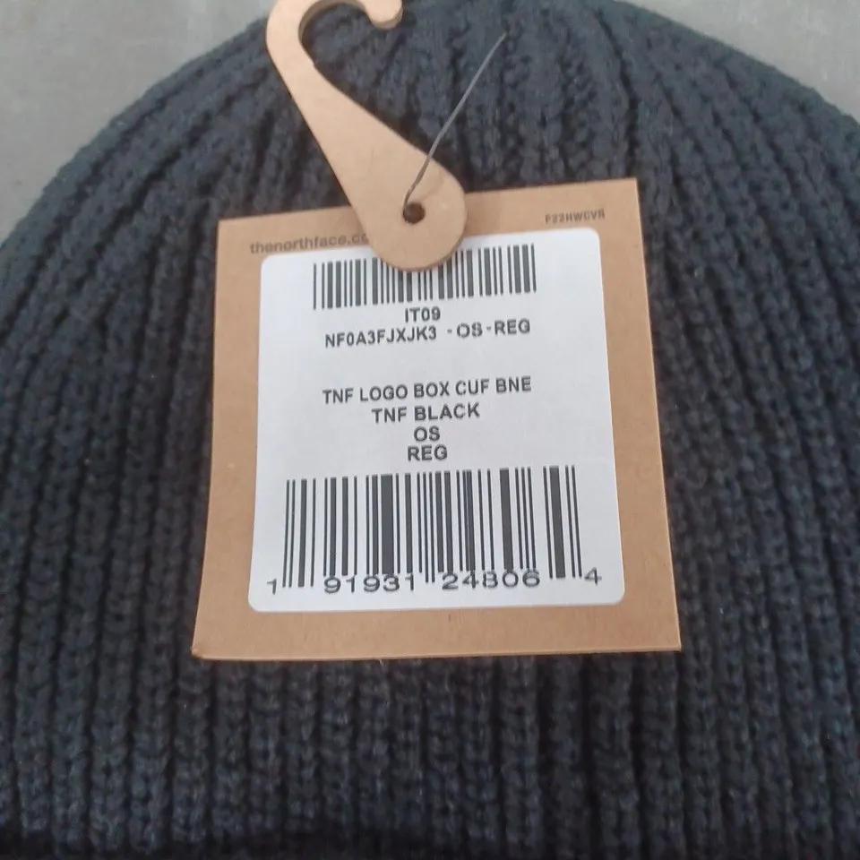 THE NORTH FACE BEANIE - BLACK KNIT HAT - ONE SIZE