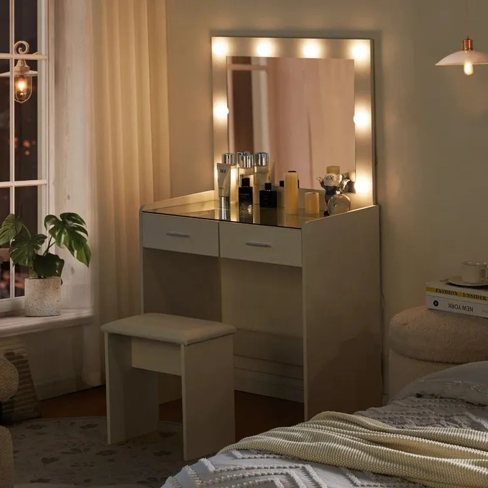 BOXED ABIRAMI DRESSING TABLE WITH MIRROR ( 2 BOXES)