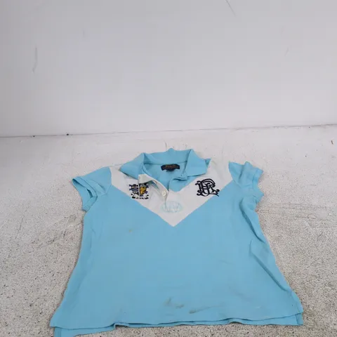 POLO RALPH LAUREN POLO SHIRT β LIGHT BLUE WITH WHITE CHEVRON, XL CHILDRENS