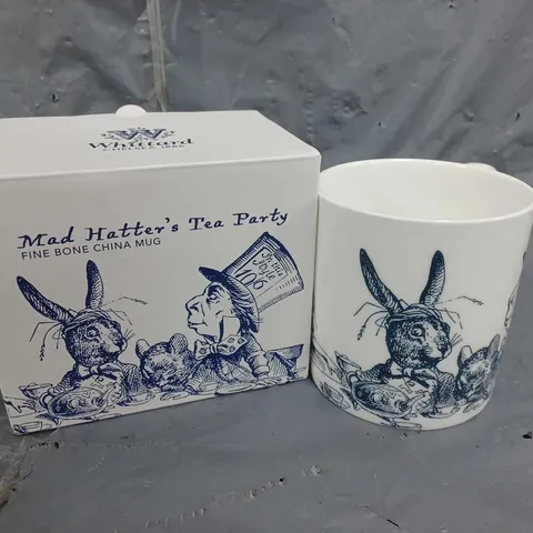 BOXED WHITTARD CHELSEA MAD HATTERS TEA PARTY FINE BONE CHINA MUG - COLLECTION ONLY