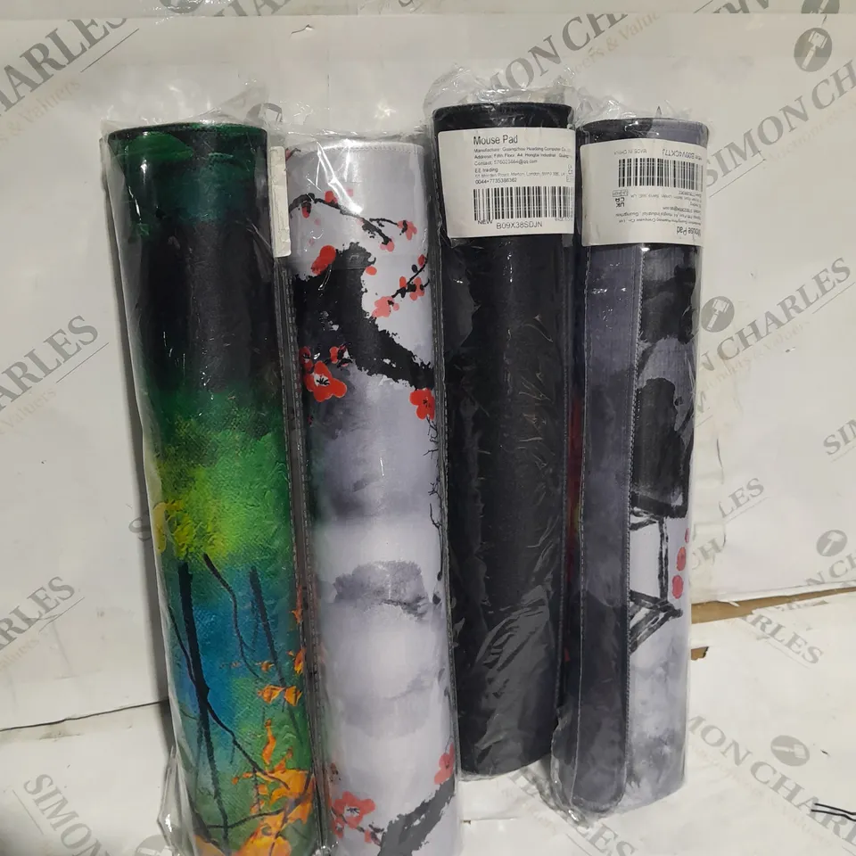 LOT OF 4 ASSORTED LARGE MOUSE MATS