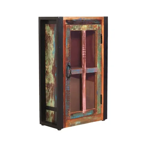 BOXED ALECK SOLID WOOD WALL BATHROOM CABINET