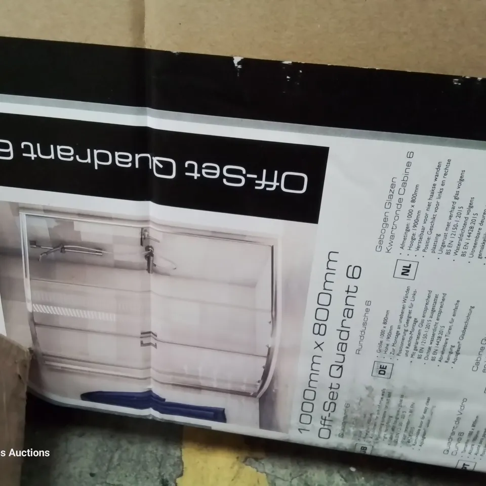 BOXEDOFF SET QUADRANT 6 SHOWER CABINET 1000 × 800