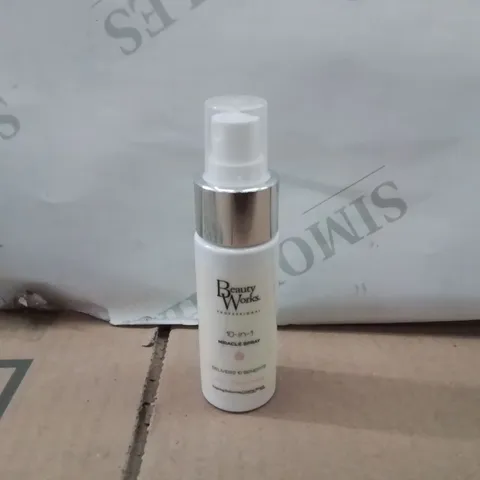 BOX TO CONTAIN APPROXIMATELY 240 BEAUTY WORKS 10IN1 MIRACLE SPRAY EXPIRY 04/25
