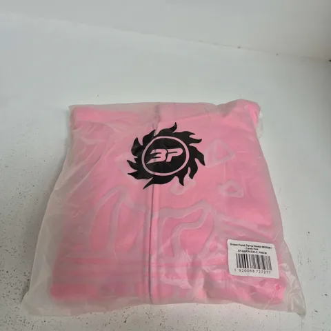 BROKEN PLANET ZIP-UP HOODIE CANDY PINK β MEDIUM