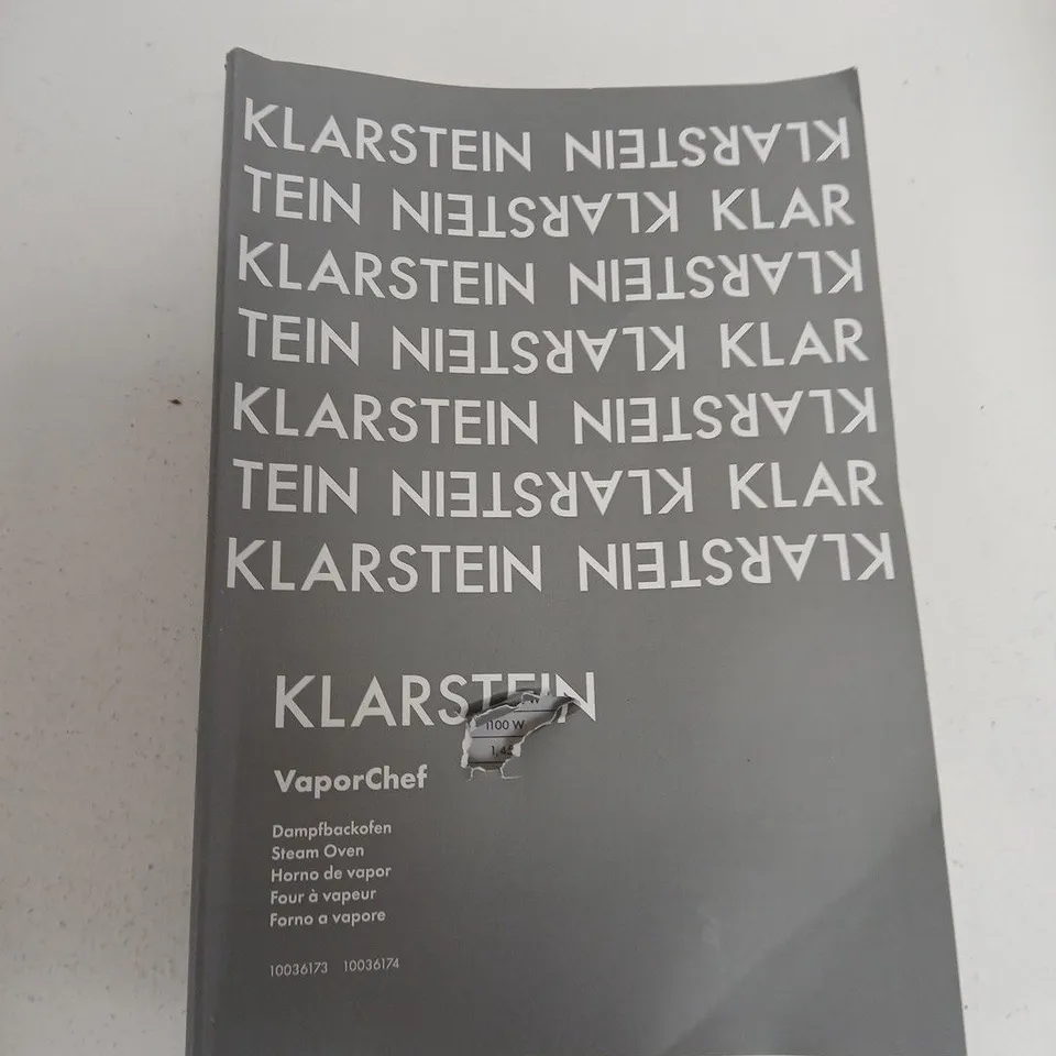 KLARSTEIN VAPORCHEF STEAM OVEN – BLACK