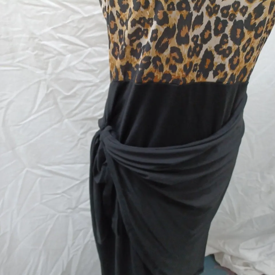 LEOPARD PRINT DRESS SIZE L
