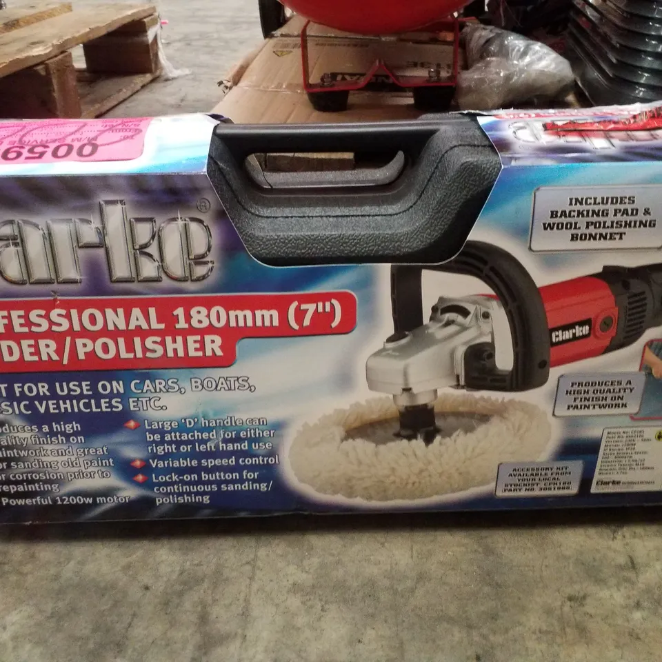 CLARKE CONTRACTOR CON180 180MM SANDER/POLISHER (230V)