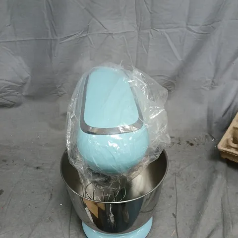 TURQUOISE TILT-HEAD STAND MIXER WITH STAINLESS STEEL BOWL –