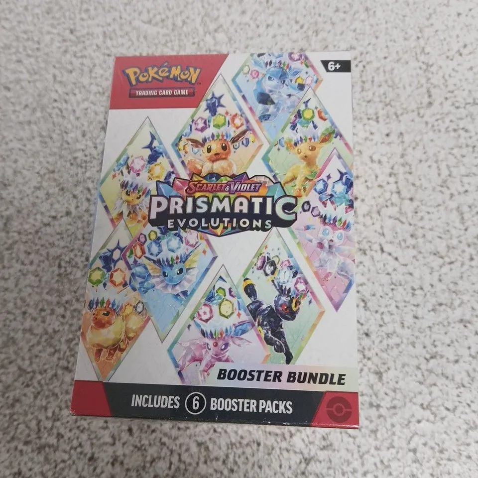 POKÉMON TRADING CARD GAME SCARLET & VIOLET PRISMATIC EVOLUTIONS BOOSTER BUNDLE – 6 BOOSTER PACKS