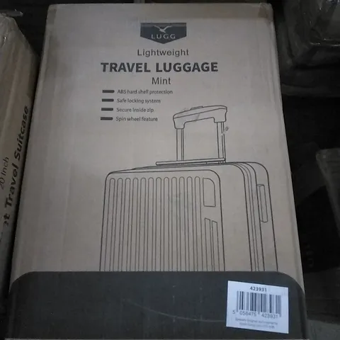 BOXED LUGG LIGHTWEIGHT TRAVEL LUGGAGE CASE - MINT