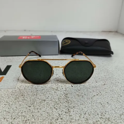 RAY BAN LEGEND GOLD SUNGLASSES BOXED