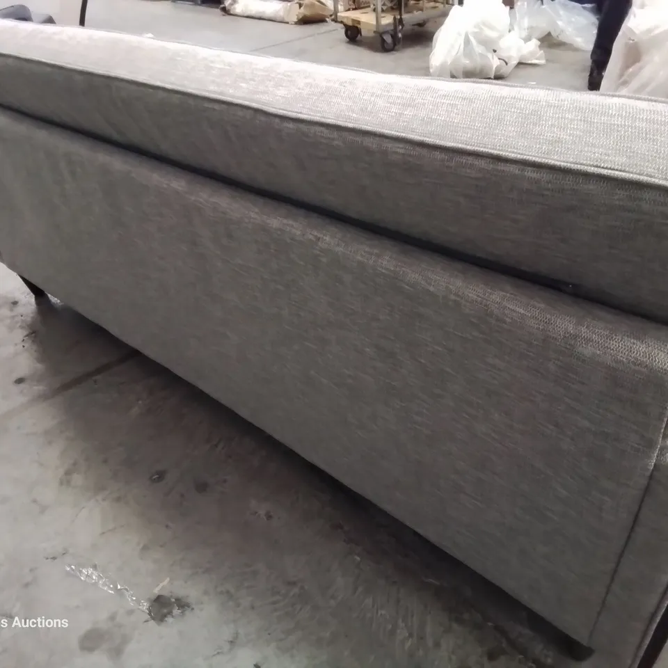 QUALITY BRITISH DESIGNER & MANUFACTURED G PLAN VINTAGE LARGE SOFA MARL GREY FABRIC
