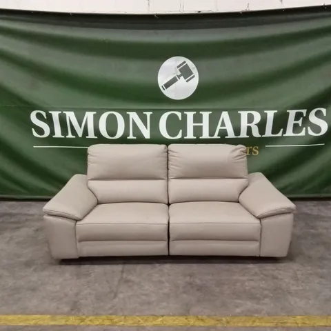 PAVILION 3 SEATER LEATHER/FAUX LEATHER POWER RECLINER SOFA