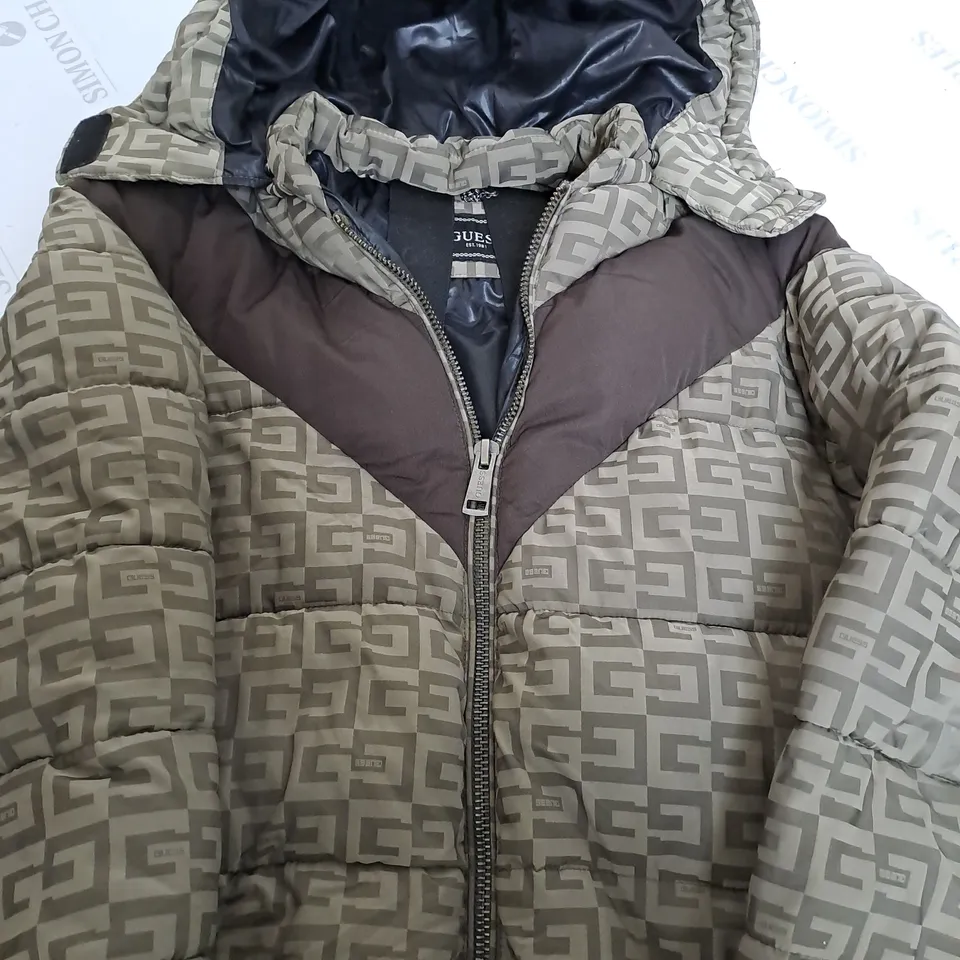 GUESS PADDED COAT WITH BACK STRAPS - SMALL