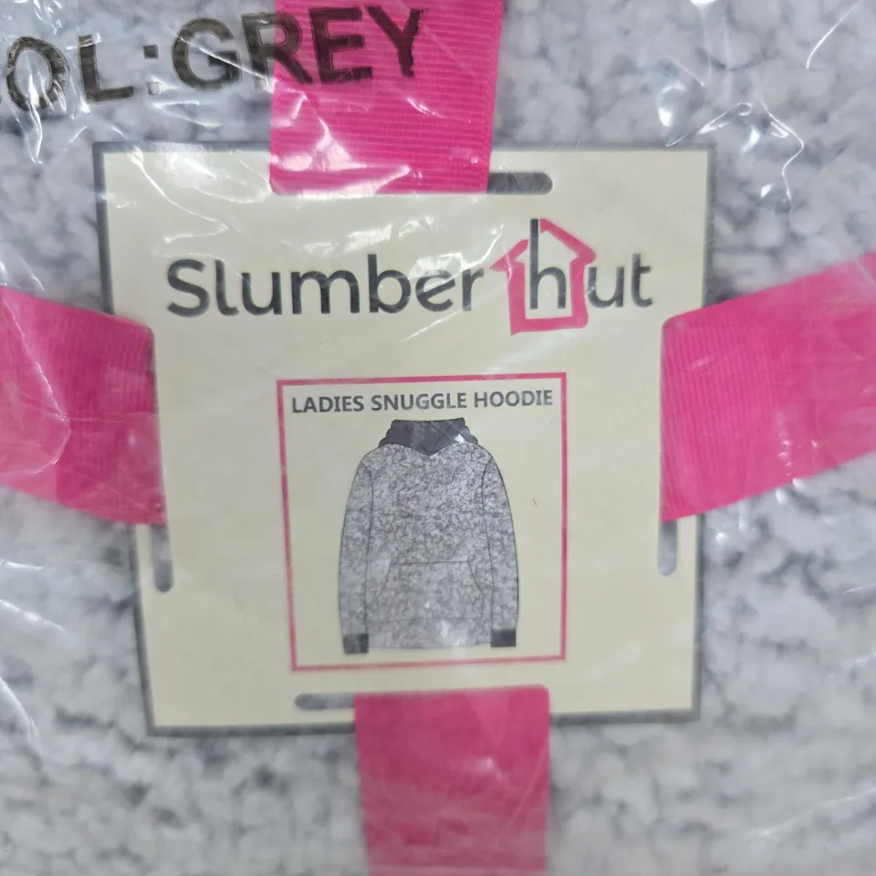 SLUMBER HUT LADIES SNUGGLE HOODIE - GREY, ONE SIZE (VH211242)