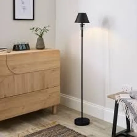 BOXED FLEXICELL CHESTER RECHARGEABLE TOUCH DIMMABLE LED FLOOR LAMP - BLACK