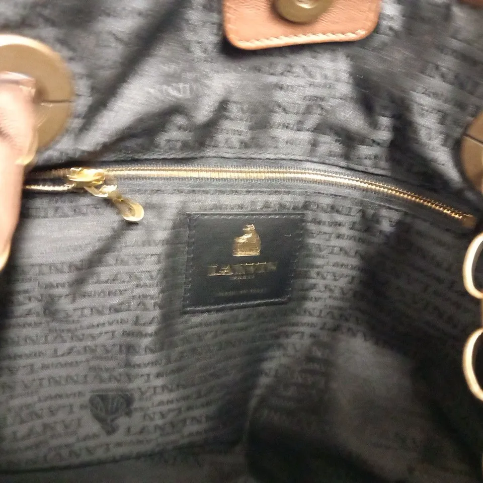 LANVIN PARIS BROWN HANDBAG