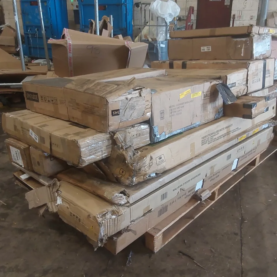 PALLET CONTAINING A VERY LARGE QUANTITY OF ASSORTED FURNITURE PARTS