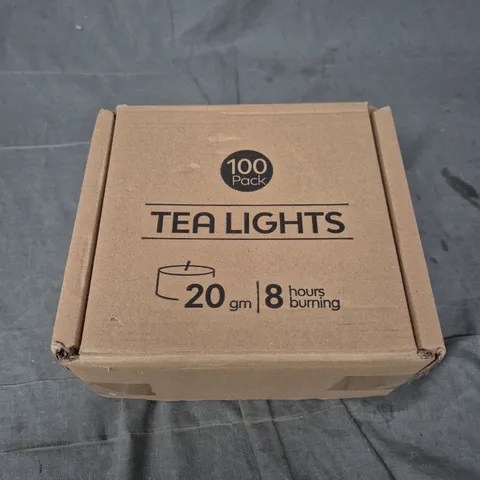 BOXED TEA LIGHTS CANDLES – 100 PACK