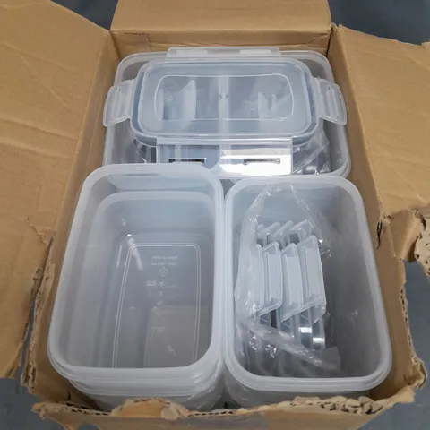 ASSORTED PLASTIC STORAGE CONTAINERS