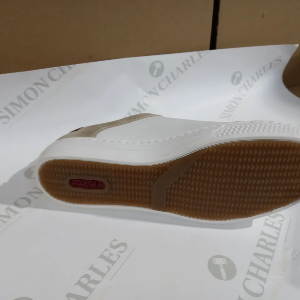 RIEKER WHITE TRAINER SIZE 7.5
