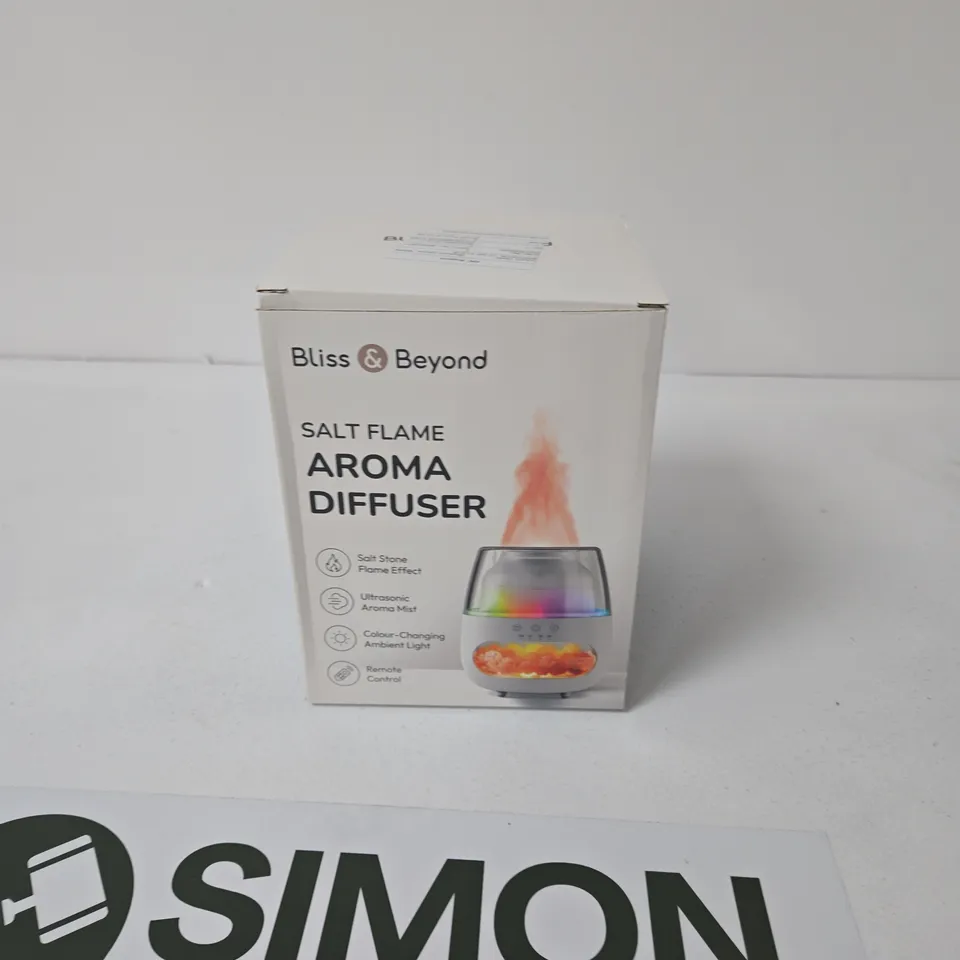 BLISS & BEYOND SALT FLAME AROMA DIFFUSER – BOXED