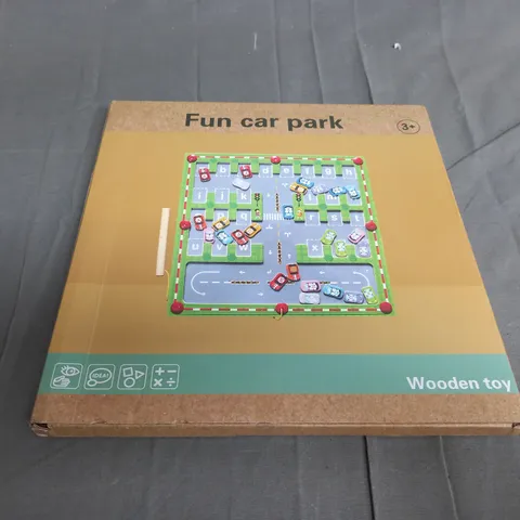 WOODEN FUN CAR PARK - AGES 3+