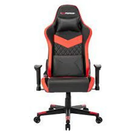 BOXED GT FORCE EVO SR LEATHER RACING OFFICE CHAIR RED