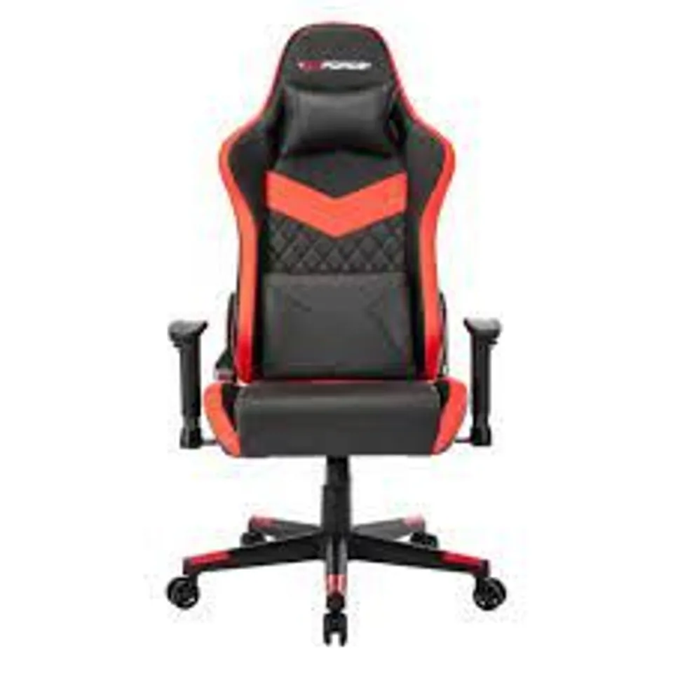 BOXED GT FORCE EVO SR LEATHER RACING OFFICE CHAIR RED