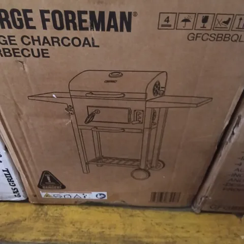 BOXED GEORGE FOREMAN GRILL - LARGE CHARCOAL BARBECUE 