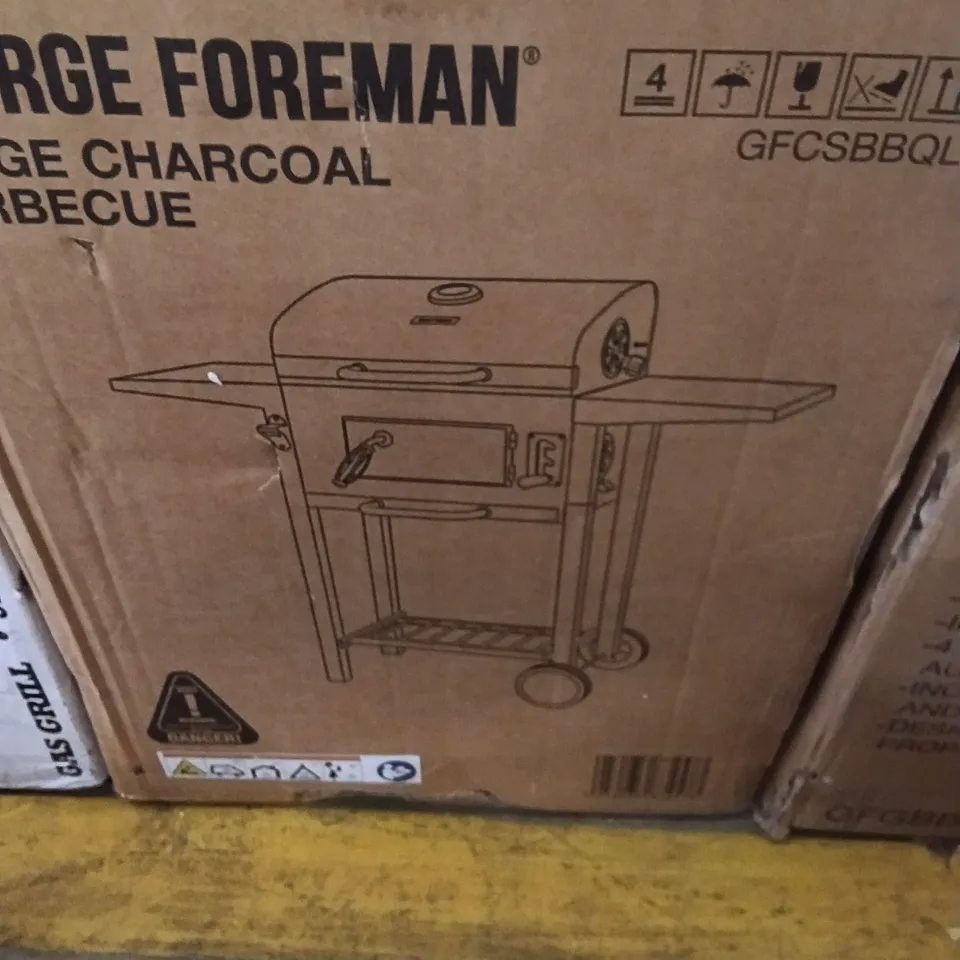 BOXED GEORGE FOREMAN GRILL - LARGE CHARCOAL BARBECUE 